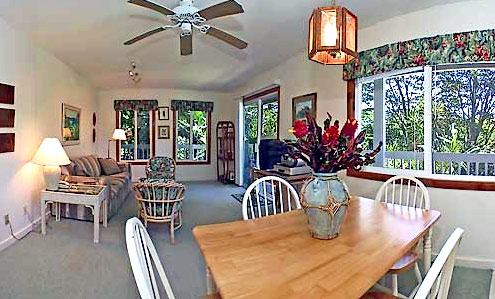 Banana Patch Living Room - Hale Kua Bed and Breakfast, Kauai, Hawaii